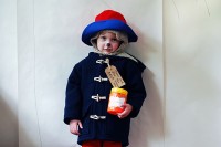 Last-minute no-sew Halloween kids’ costume: Paddington Adorable little Paddington Bear - a great last-minute costume for Halloween or Book Week. No sewing! Photo: Lisa Tilse for We Are Scout