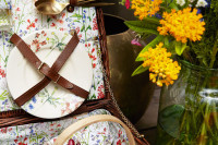 Wee Find: New Liberty Picnic Baskets Liberty print picnic basket, from Liberty.