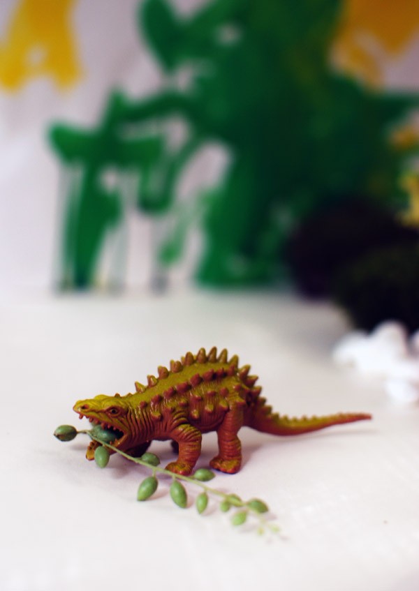 Get creative with your kids: make a fun dinosaur habitat - that looks good in your home, too. Photo: Lisa Tilse for We Are Scout
