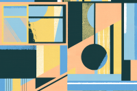 Wee Find: Daniel Clarke at Forest London 'Fractions': Daniel Clarke's new collection of mid-century-modern-nspired prints, paintings and textiles at Forest London.
