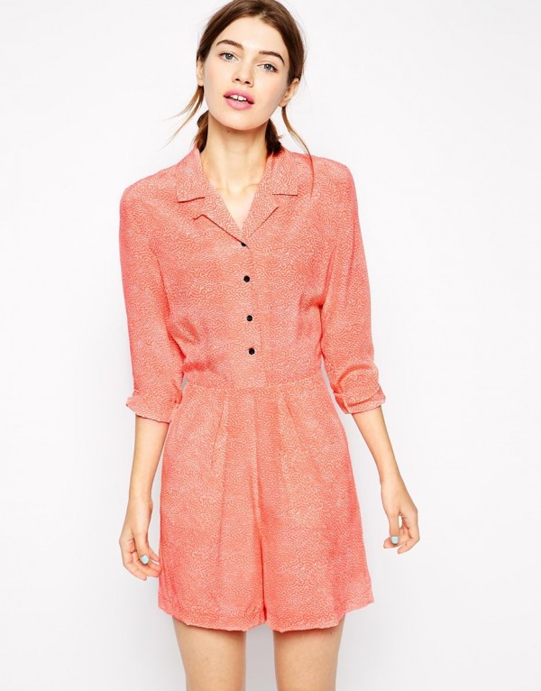 Antipodium Playsuit in Marine Biology Print, $266.26 (was $534.53), from ASOS.