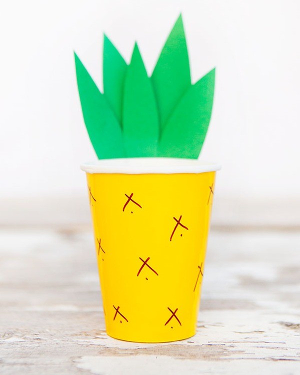 DIY Pineapple Cup by Easy As That.