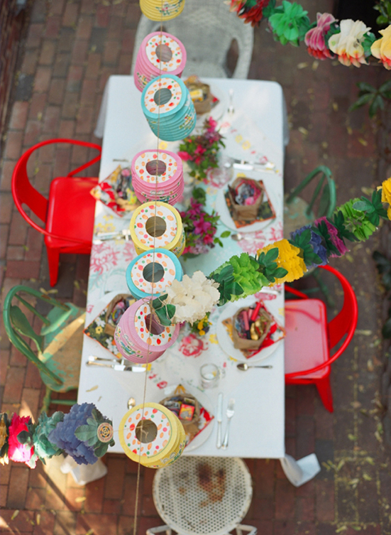 Spring party. Photo by Kate Headley via 100 Layer Cakelet.