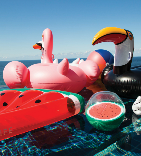 Sunnylife inflatable watermelon ball from Lark.