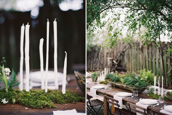 A delicate Tuscan-inspired dinner table, via Once Wed. 