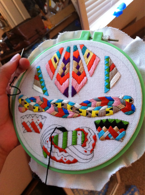 Photo courtesy of Lorena Marañon, Embroidery, Patchwork, and Surface Design.
