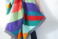 Get instant style on a budget with 9 DIY Bedroom Projects Upcycled jeans quilt by Maker Mama.