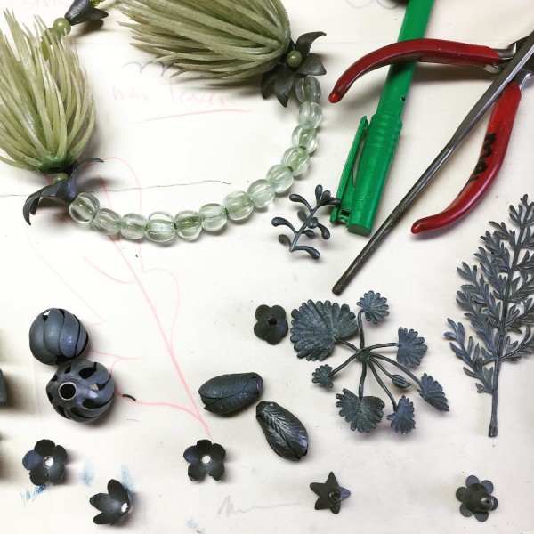 Black foliage on the work bench - behind the scenes with jeweller Melinda Young