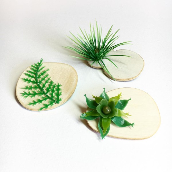 Brooches from the 'Old Growth' series by Melinda Young @craft.act.