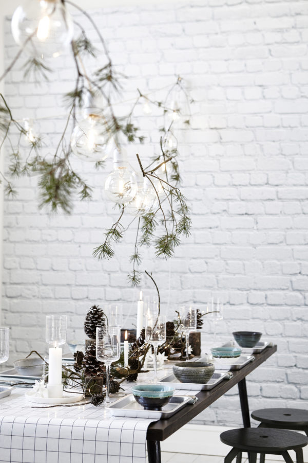 A Nordic Christmas table setting by House Doctor.