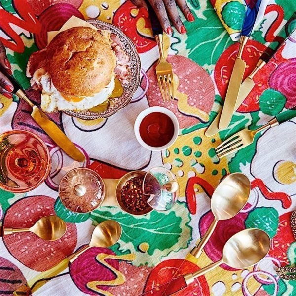 Beautiful tablecloths by Australian design brands: Kip & Co Tablecloth. 