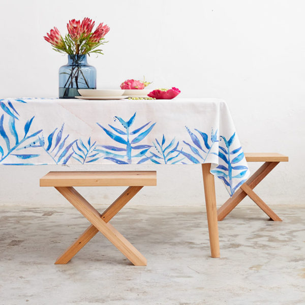Charlie and Fenton tablecloth.