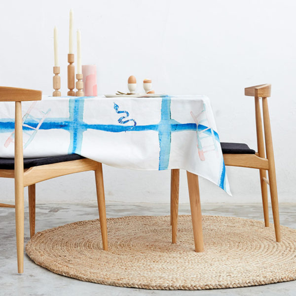 Beautiful tablecloths by Australian design brands: Charlie and Fenton tablecloth.